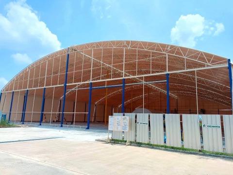 งานสร้างโครงหลังโกดัง