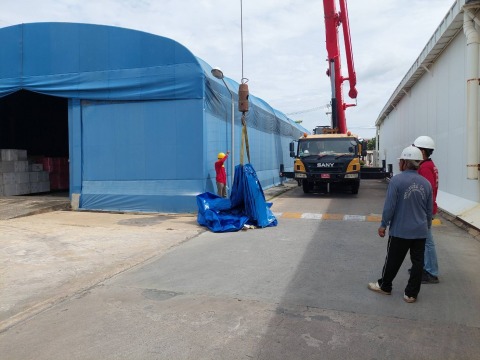 รับสร้างเต็นท์ผ้าใบโรงงาน