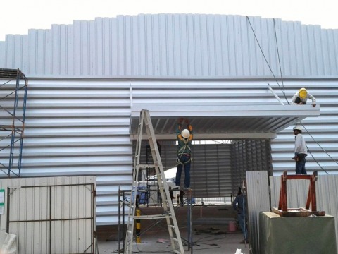 งานติดตั้งโกดังเมทัลชีท